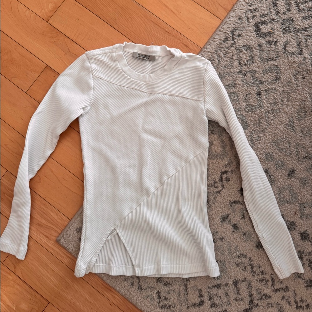 ALLSAINTS WHITE LONGSLEEVE